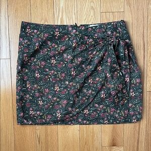 Sezane Floral Wrap Mini Skirt - size 36